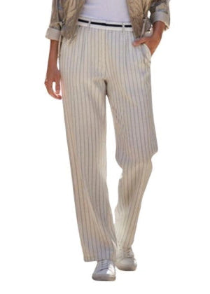 ZIP73 Straight Leg Pinstripe Sand 190-Sand