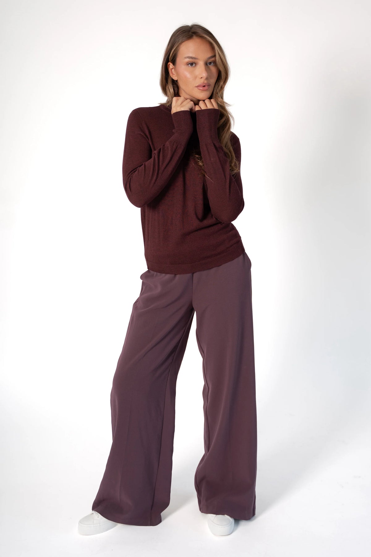 Corel Amsterdam Lior Pants Wide Leg Destri Fudge
