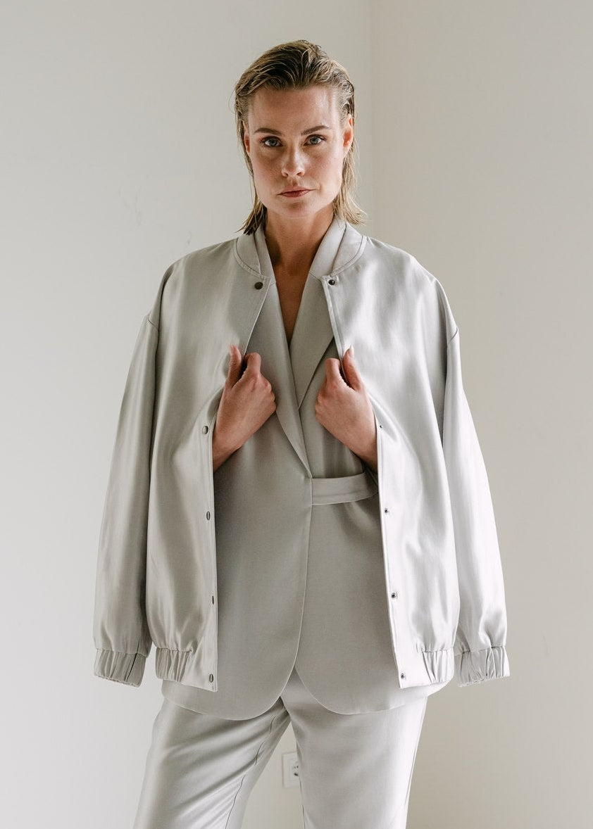 Aimee the Label JoyAA Bomber Jacket Silver
