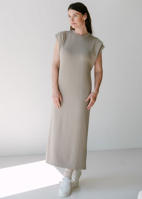 Aimee the Label SilvanaS6 Taupe Jurk