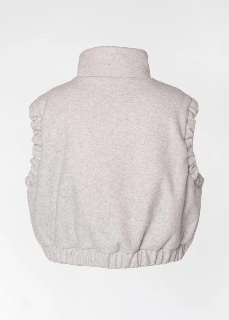 Dou Doun GALAXY DELUXE - cropped bodywarmer - Grey