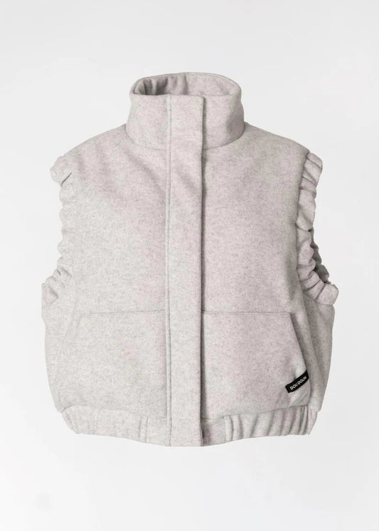 Dou Doun GALAXY DELUXE - cropped bodywarmer - Grey
