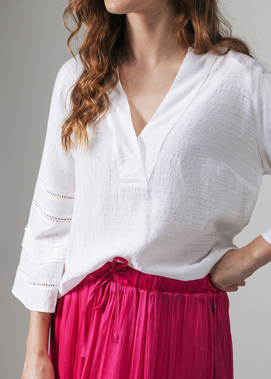 Label Dot blouse Anna-wit