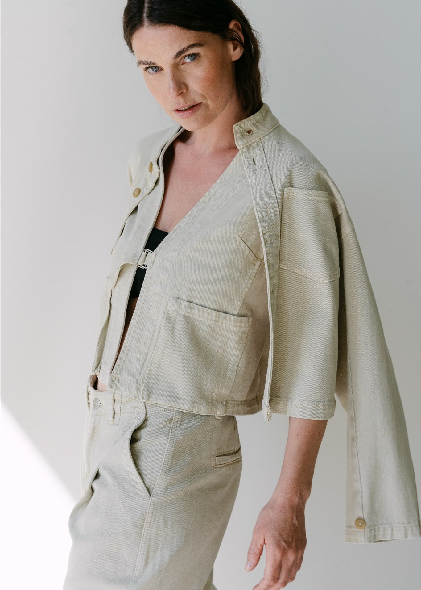 Aimee the Label EveliseS6 Jacket beige jeans