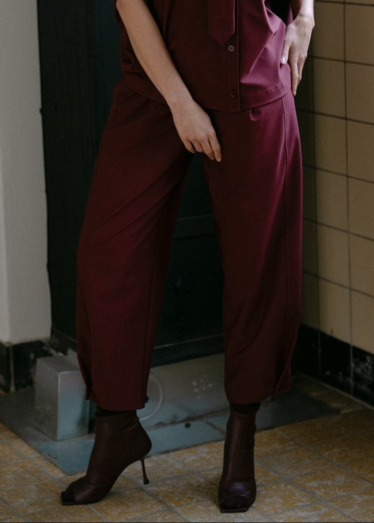 Aimee The Label ColombiaW6 Trouser Burgundy