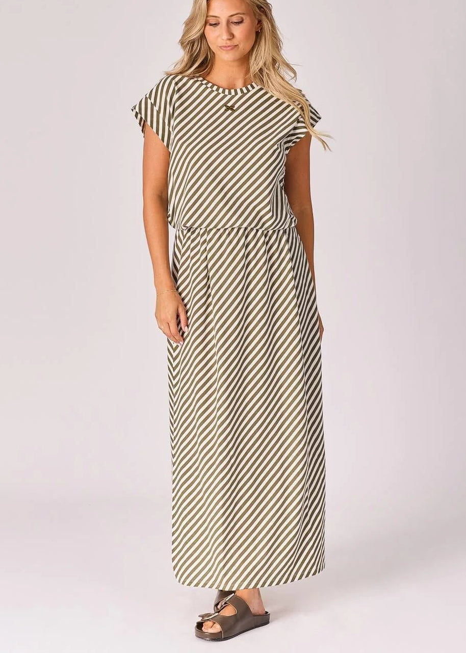 Lalotti Rok met streepjesmotief - Green stripe