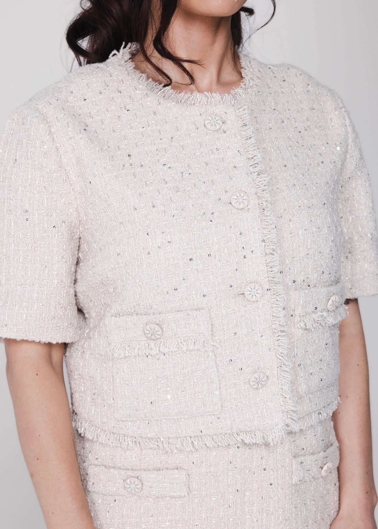 Accentil Ize Blazer - Light Cream