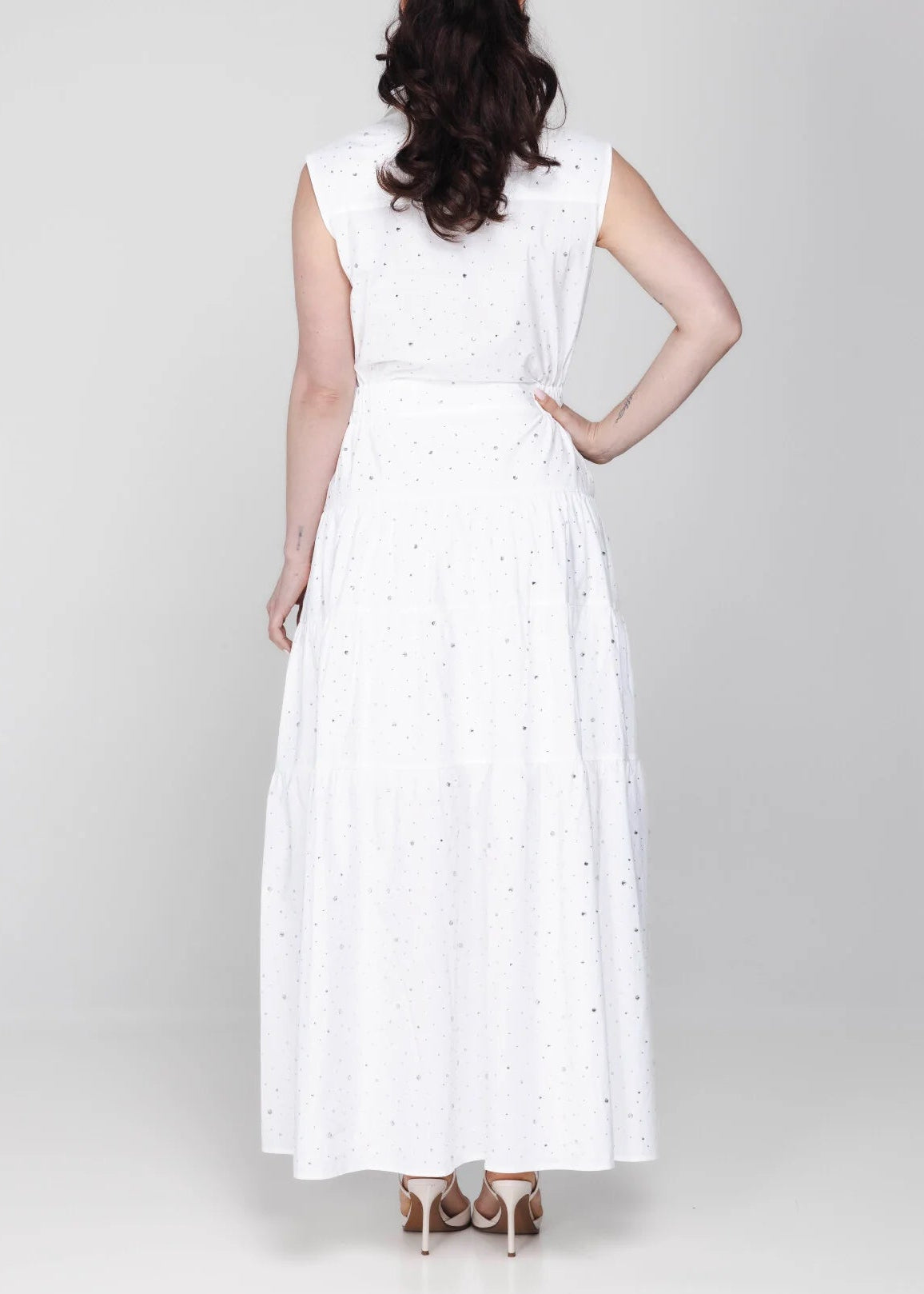 Accentil Robin Dress - Off White Sparkle