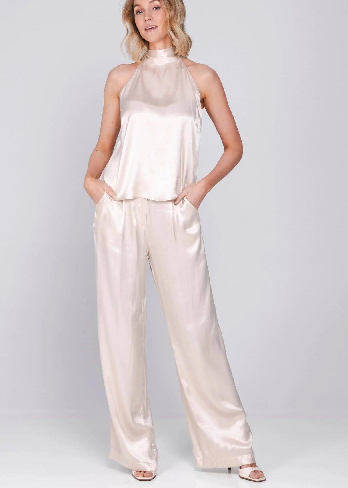 Accentil Mira Pants - Satin Pink