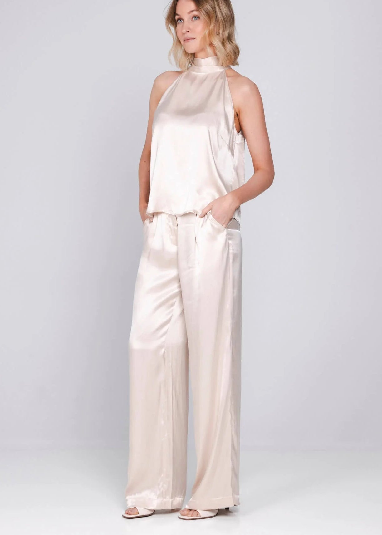 Accentil Mira Pants - Satin Pink