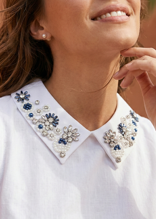 Aimee the Label CollarS6 | White