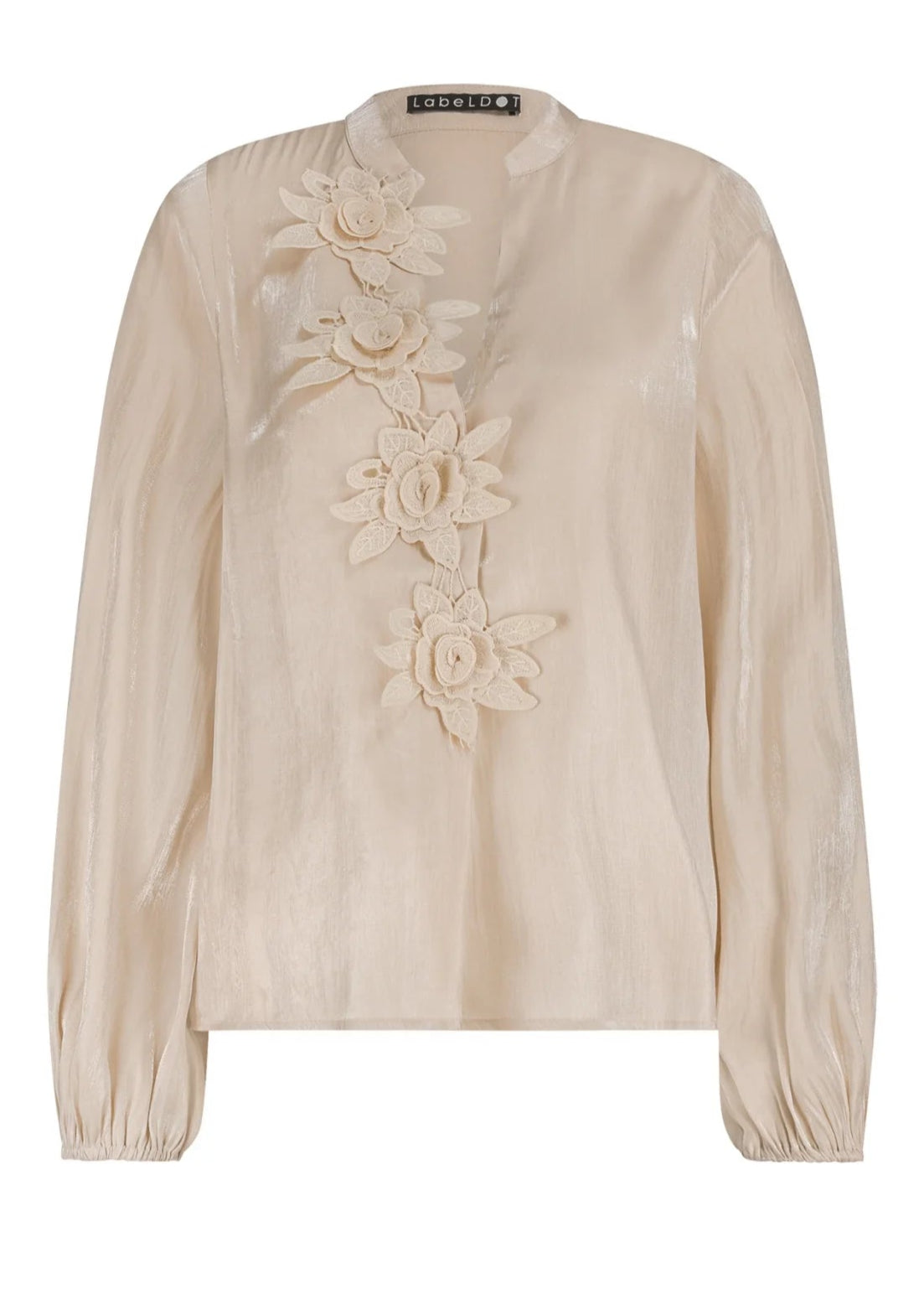 Label Dot Ally Blouse | Off white