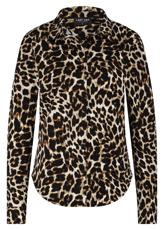 Lady Day blouse Annika leopard print