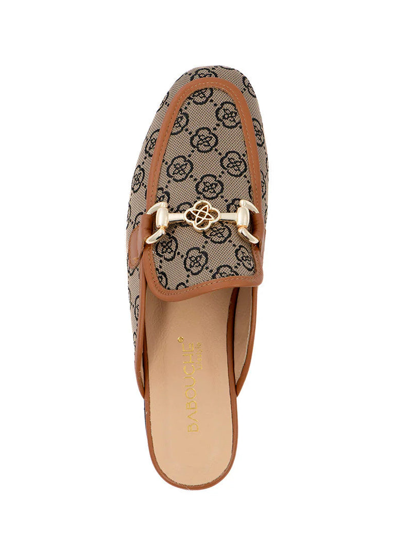 Babouche Nea | Muiltjes Beige/Cognac