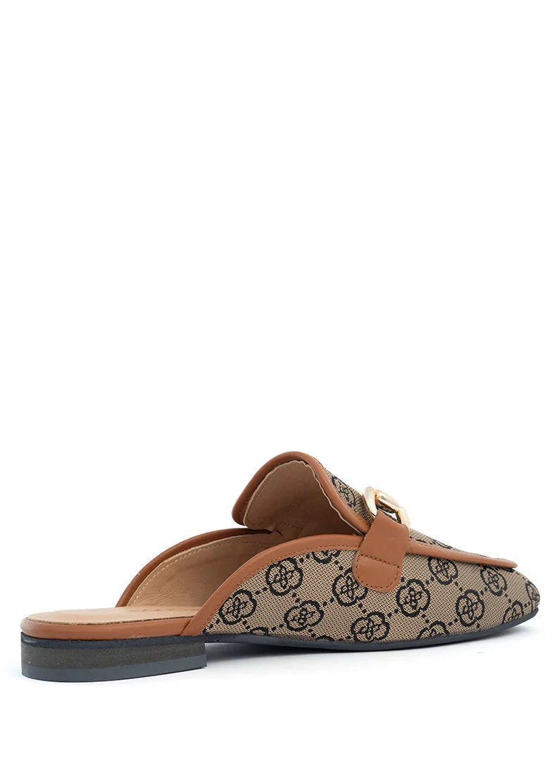 Babouche Nea | Muiltjes Beige/Cognac
