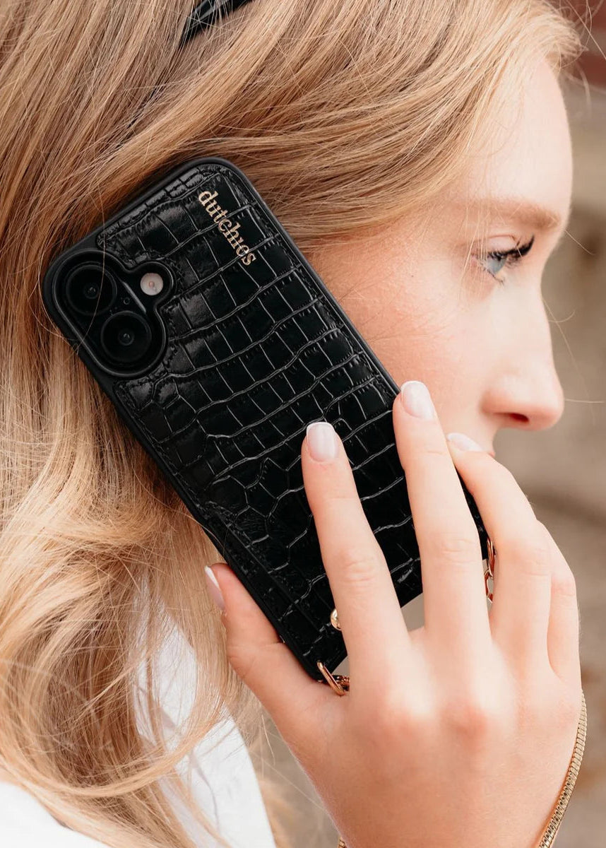 Dutchies hoesje Iphone/Samsung | Burgundy/Black