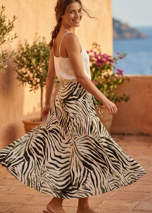 Batida Rok Khaki print