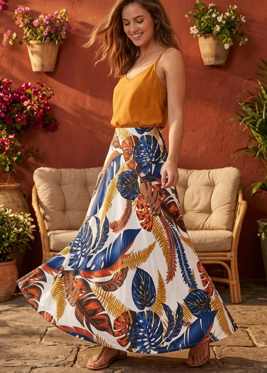 Batida rok Amber print