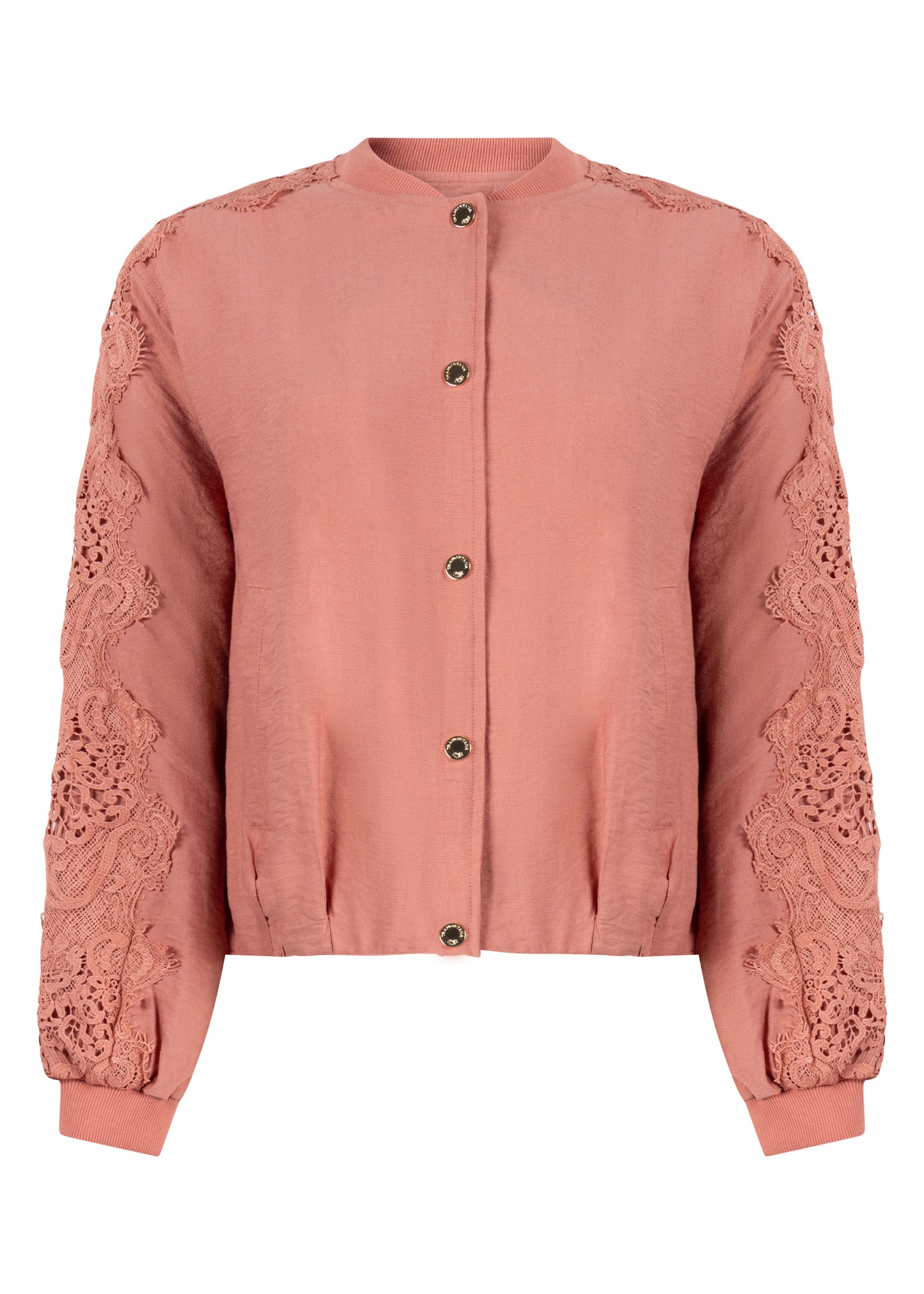 Tramontana Lace Detailed Jacket dustyrose