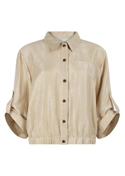 Tramontana Shimmer Roll-Up Sleeve Jacket pebble