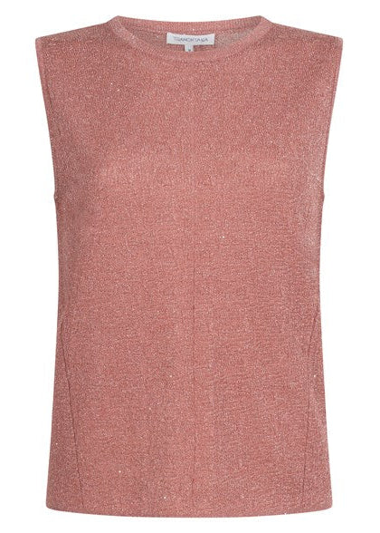 Sleeveless Jumper Sequins dustyrose