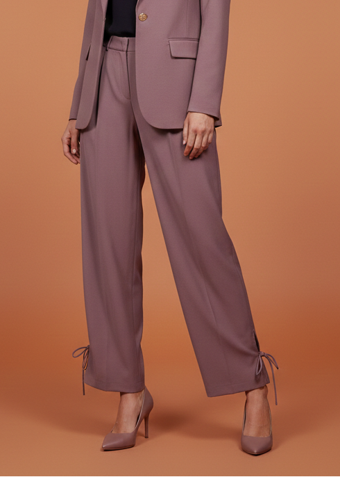 Co'Couture LiamCC String Pleat LL Pant Old Rose