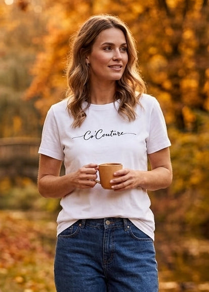 Co'Couture Signature Script T-shirt White