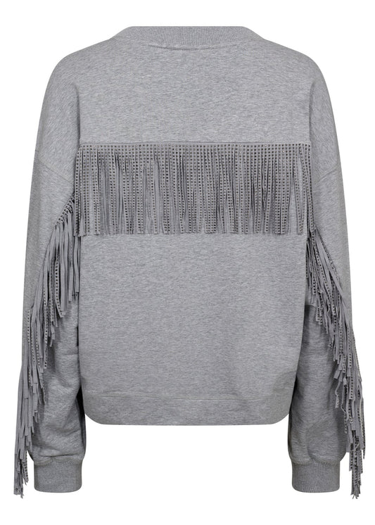 Co'Couture StudCC Fringe Sweat