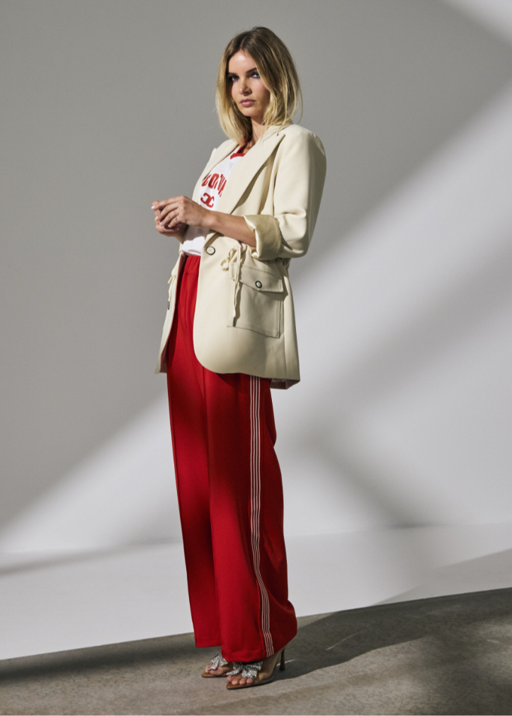 Co'Couture shirt 33140-SiaraCC-Oversize-Sporty-V-Tee