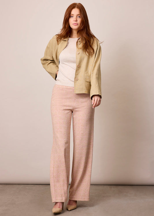 Corel Amsterdam Lilly Jaquard lurex pants Blossom