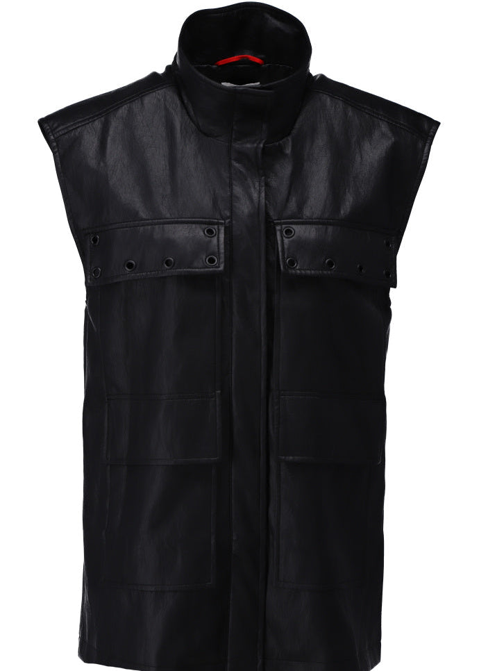 K-Design gilet Brown met fantasie D754