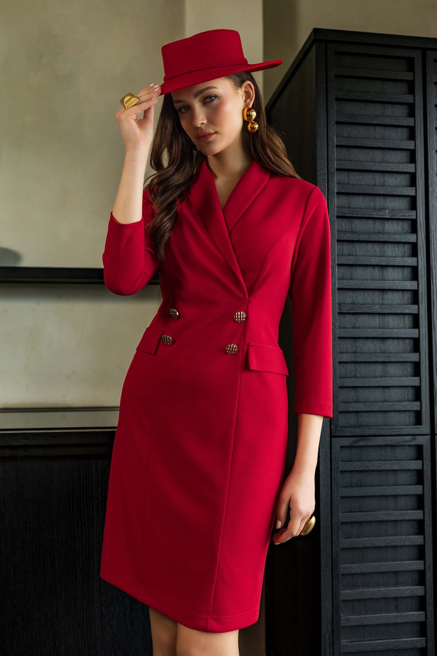 Batida Dress red