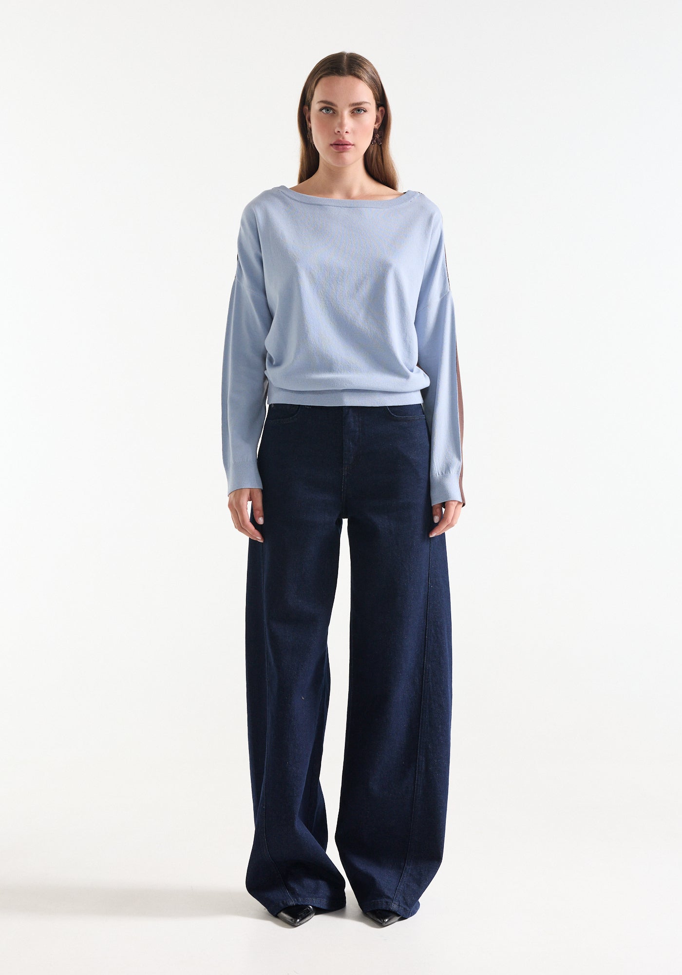 Jansen Amsterdam EMMY TRUI 3/4 sleeve wide fit
