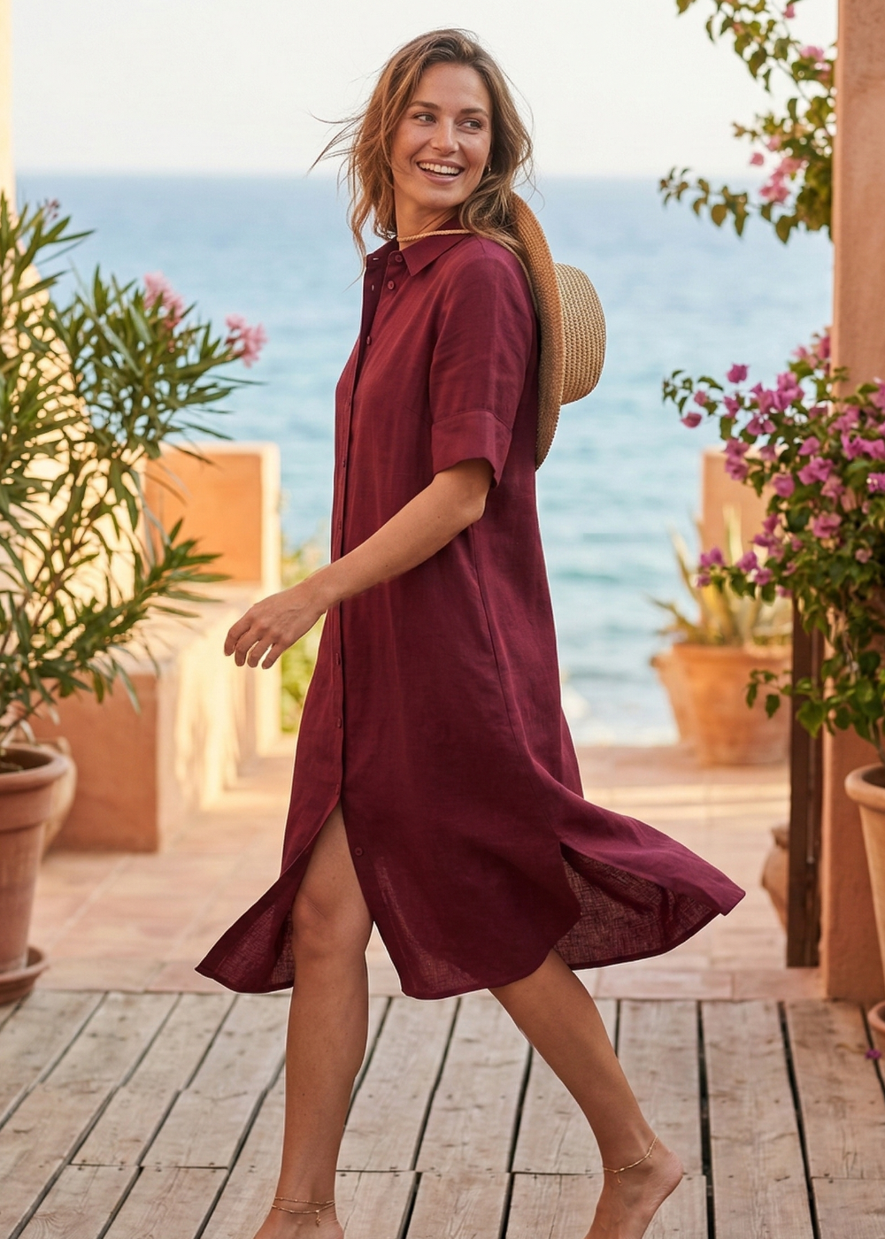 Emotions jurk merlot