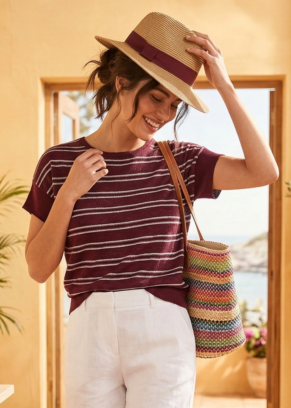 Emotions top Merlot White