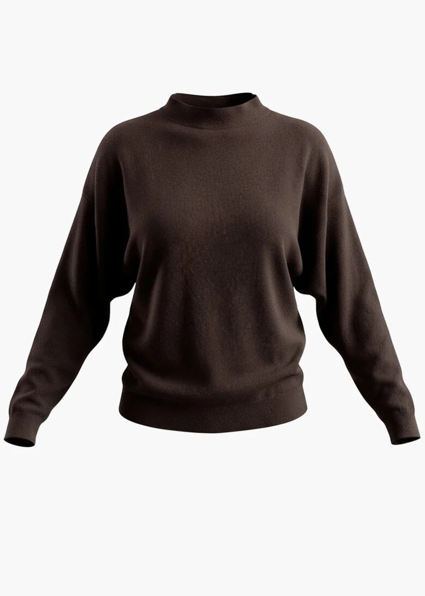 Aimee the Label Fuerteventura W6 Knitted Sweater | Brown Melange