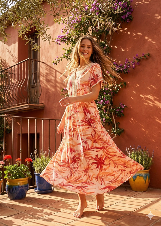 Batida Jurk Glow print