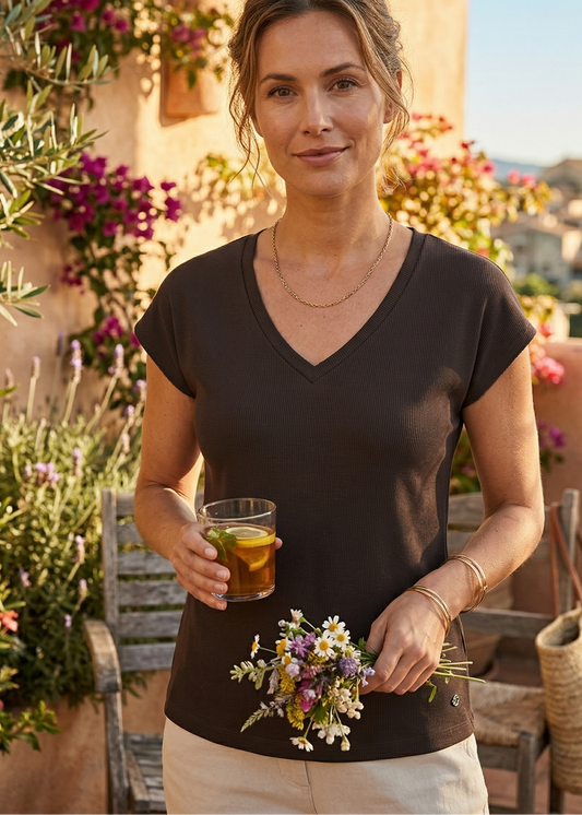 Lady Day – Cady Top – Dark brown