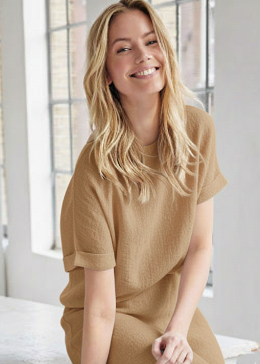 Helena Hart top Row Tan