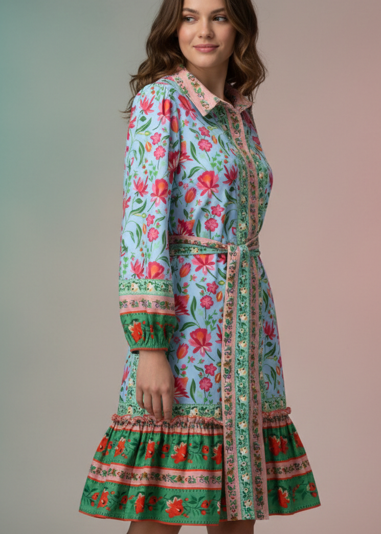 K-Design jurk met design C409