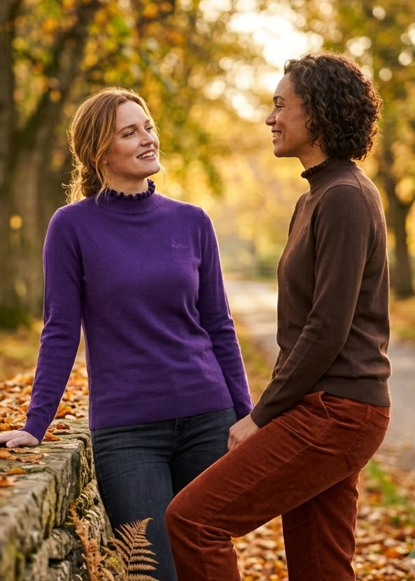 HV Society Pullover HVSYara Chocolade en purple