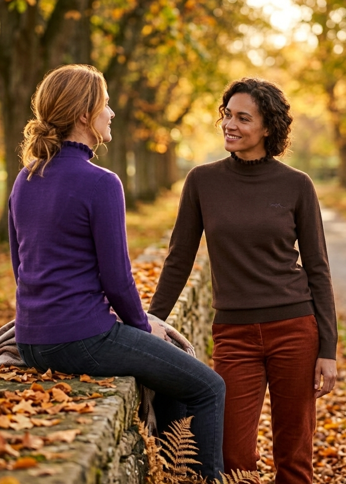 HV Society Pullover HVSYara Chocolade en purple