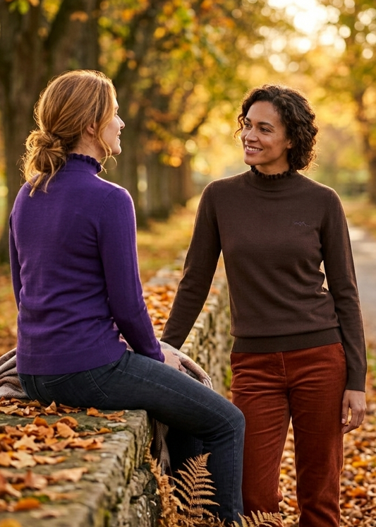 HV Society Pullover HVSYara Chocolade en purple