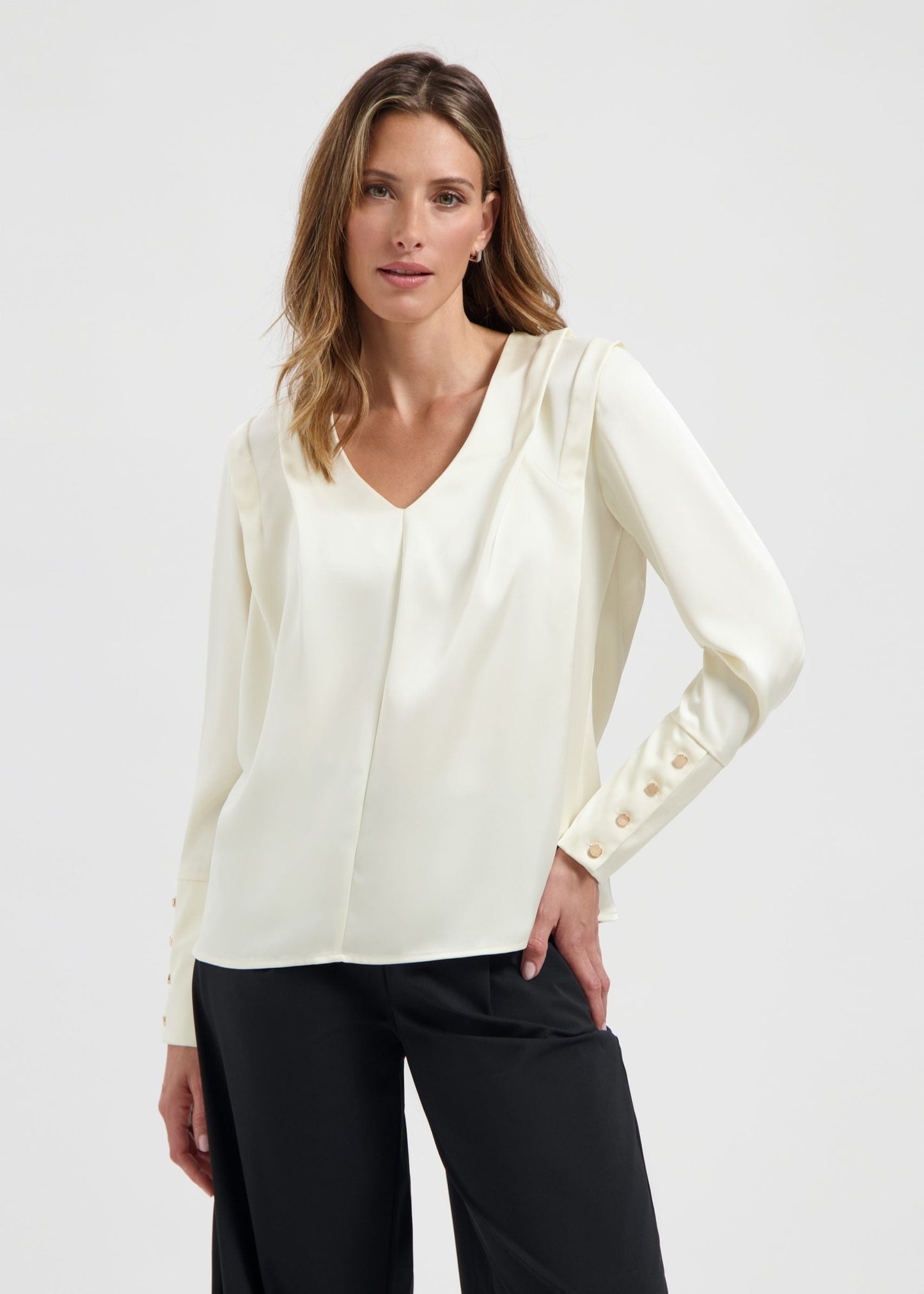 Lady Day – Sheri Top – Wool White