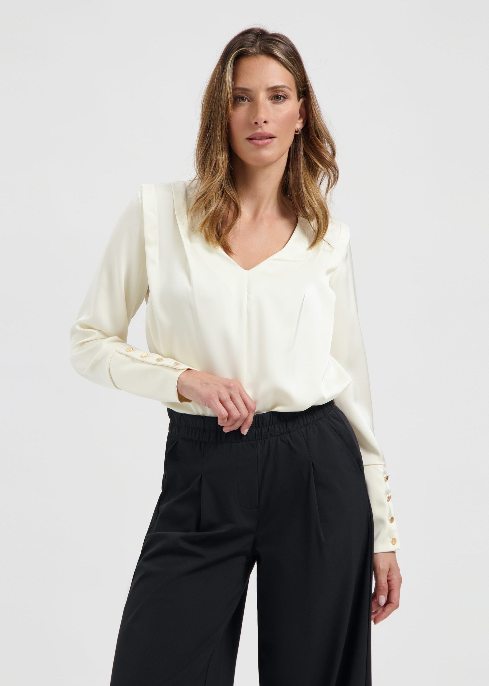 Lady Day – Sheri Top – Wool White