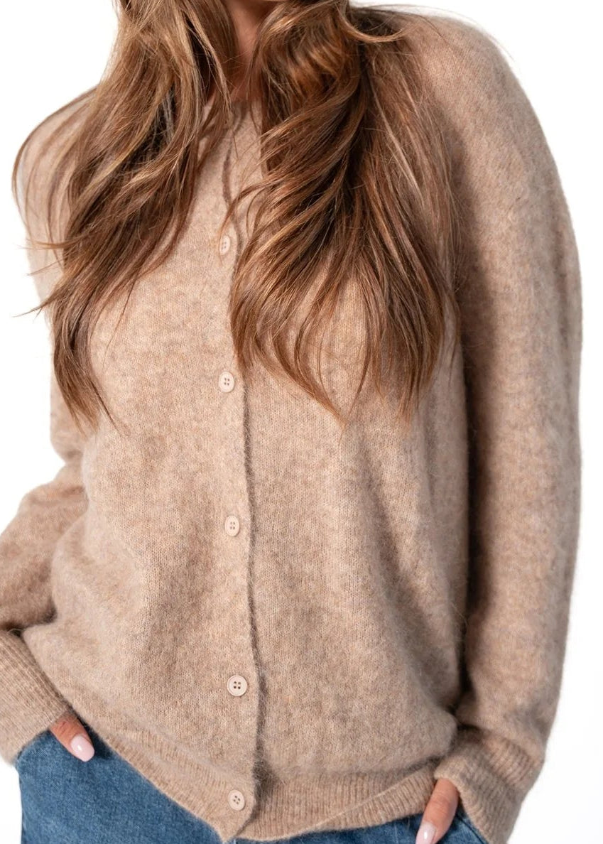 Corel Amsterdam Joan Vest Long Sleeve Camel