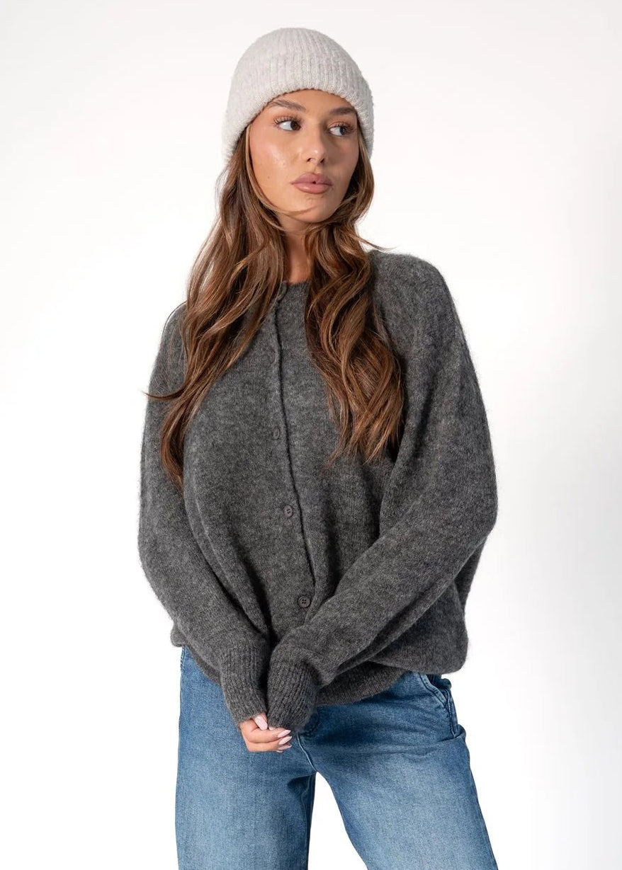 Corel Amsterdam Joan Vest Long Sleeve Antracite