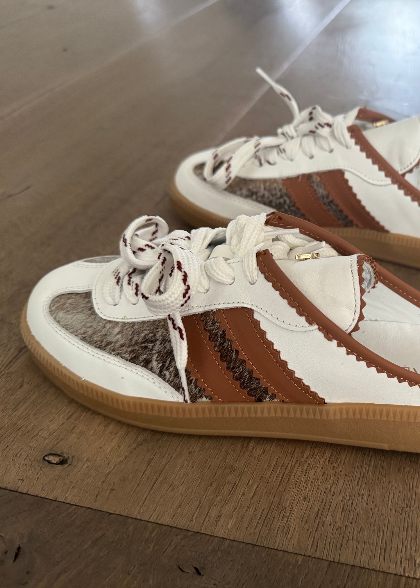 Babouche VALLY-168 432 WHITE/GOLD/COGNAC