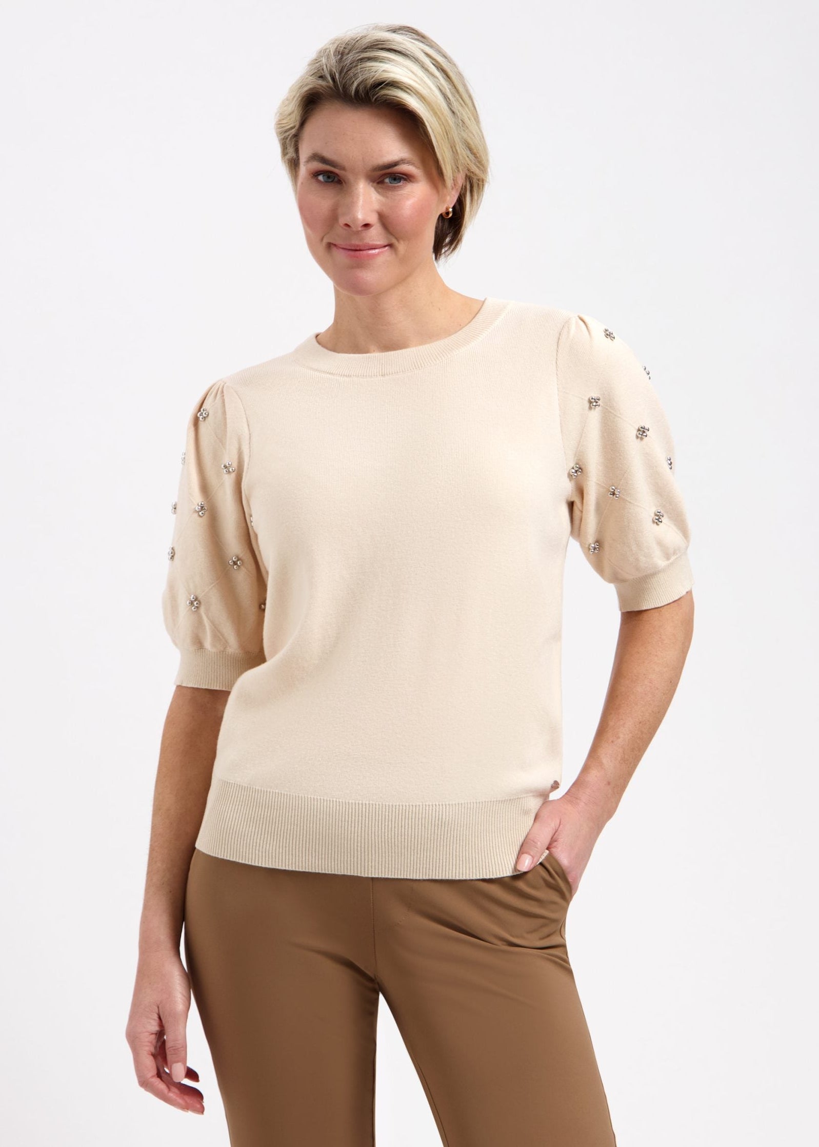 Lady Day – Jolie SSL Sweater – Cream