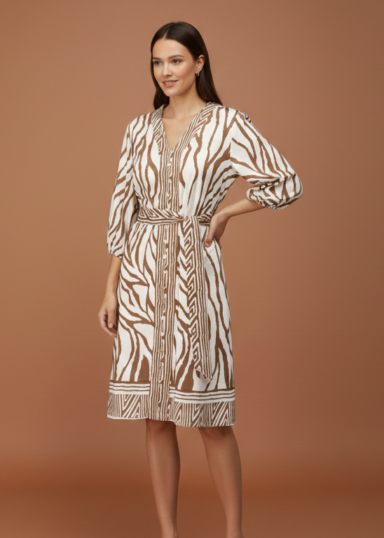 K-Design jurk met design C208